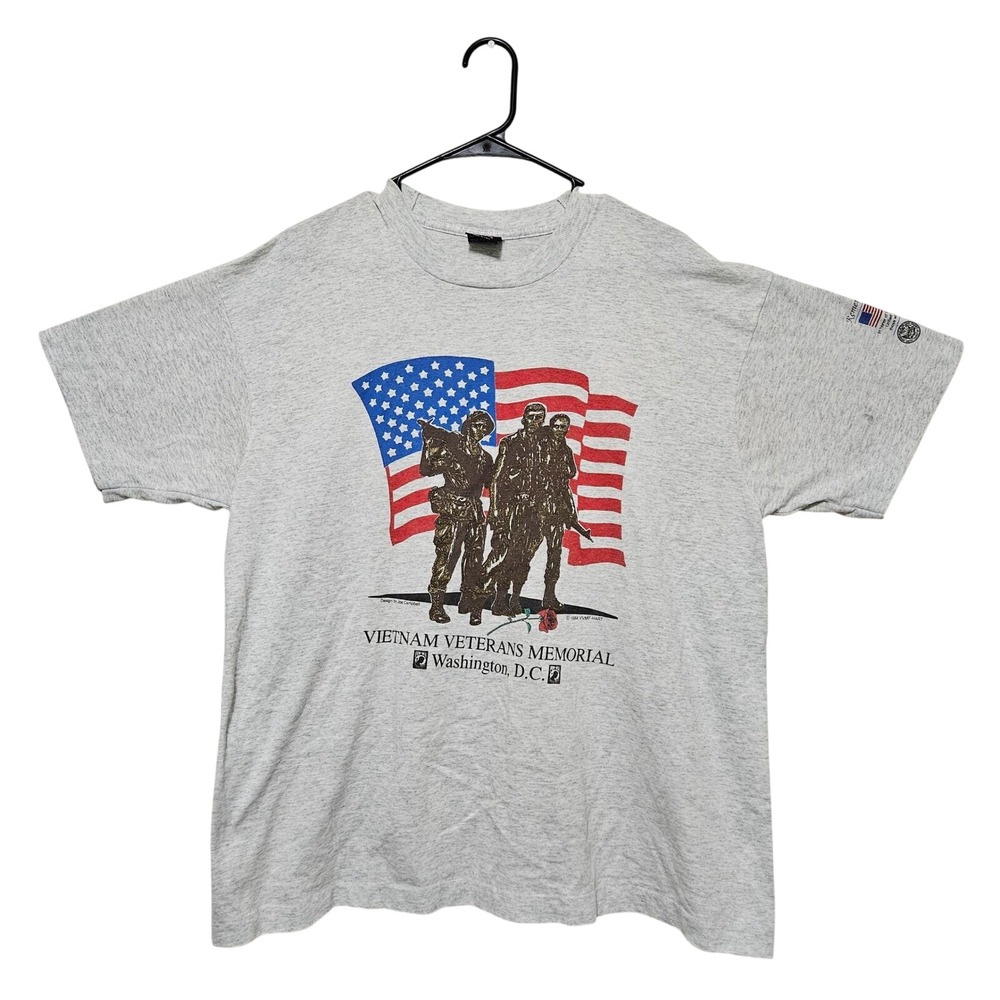 Vtg 1992 Vietnam Veteran Memorial Single Stitch TShirt‎ XL Remembrance USA Made
